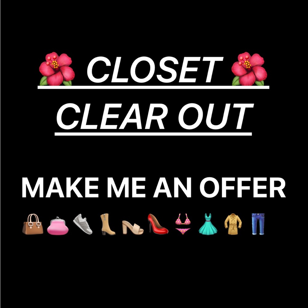 Clearing out my closet! Everything must go!